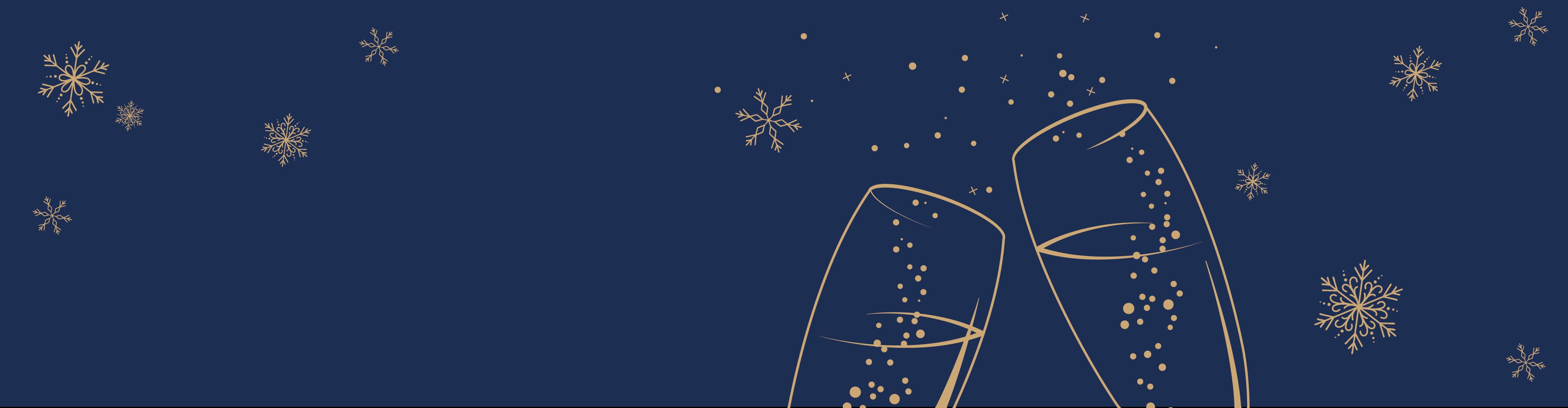 New Years decorated background with stars